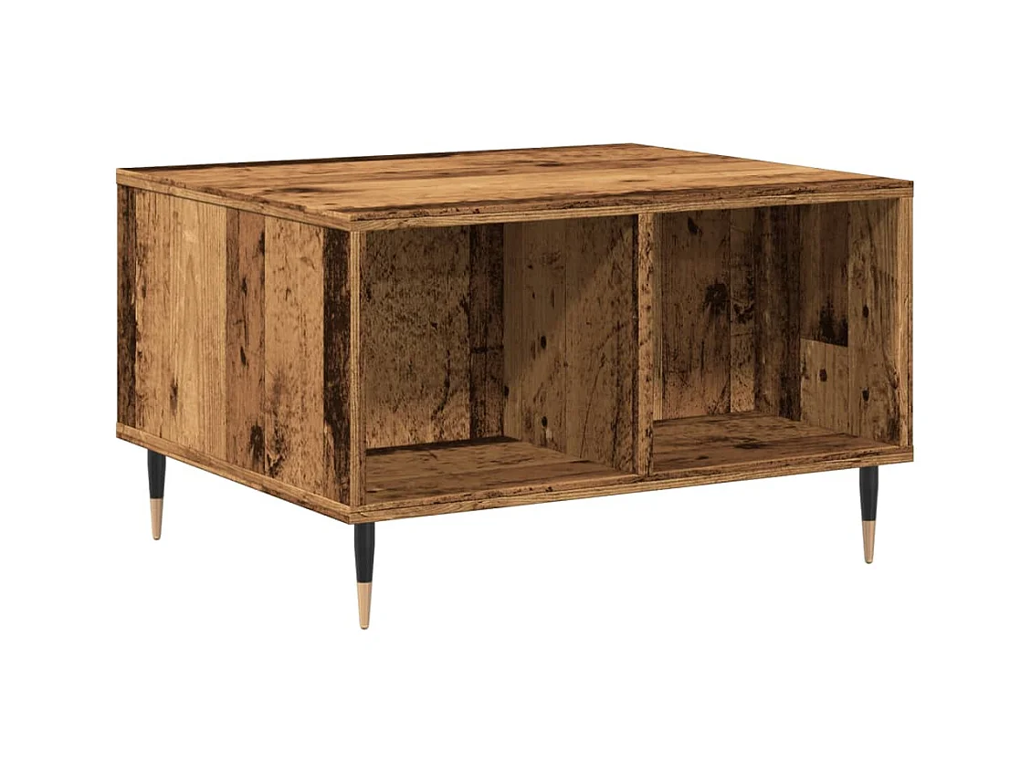 Mesa de centro-Mesa auxiliar vidrio templado blanco 100x50x35 cm SHL4208