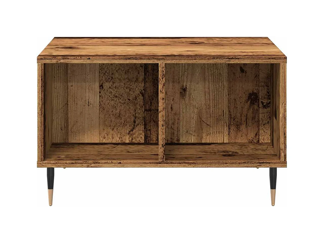 Mesa de centro-Mesa auxiliar vidrio templado blanco 100x50x35 cm SHL4208