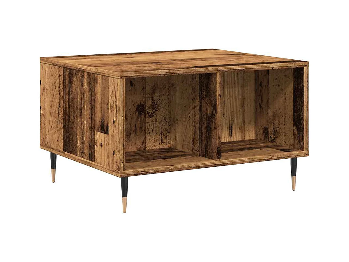 Mesa de centro-Mesa auxiliar vidrio templado blanco 100x50x35 cm SHL4208