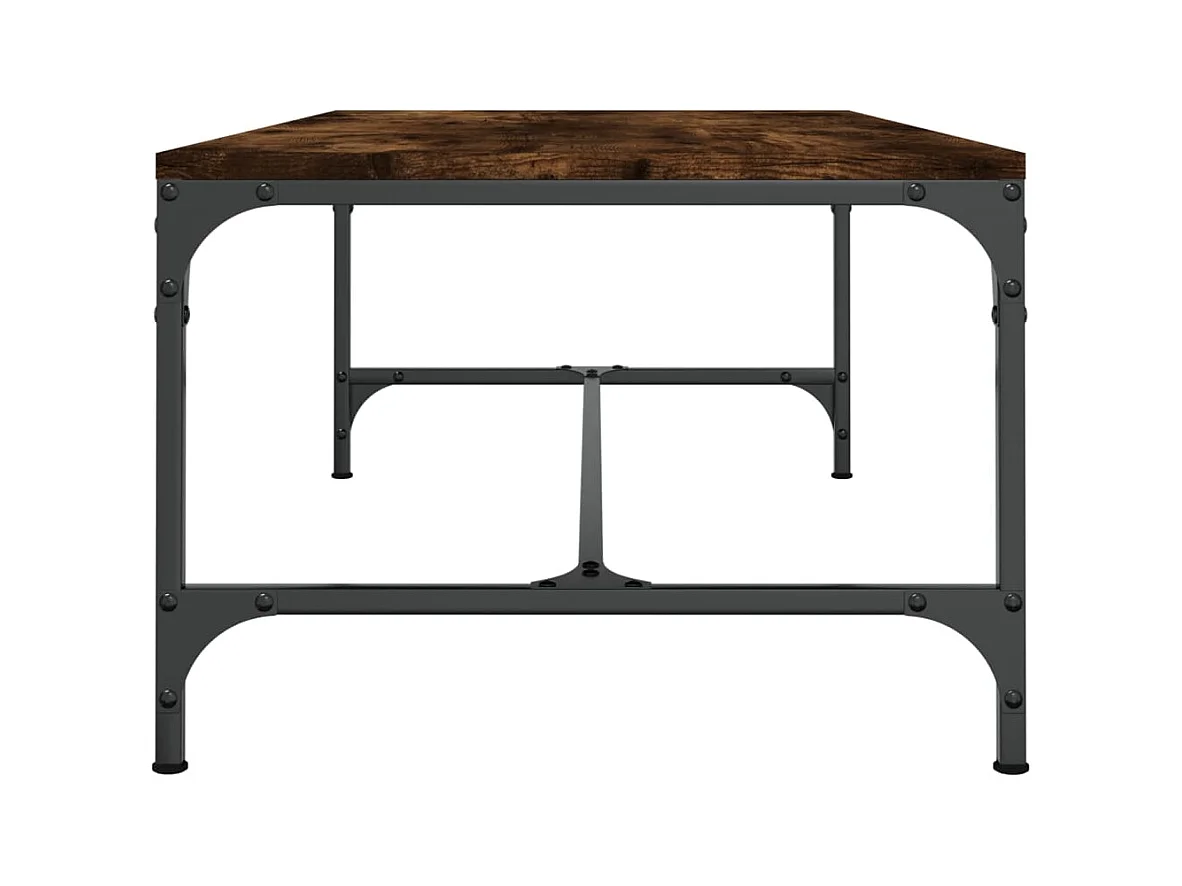 Mesa de centro | Mesa auxiliar madera contrachapada roble ahumado 75x51x40 cm SHL765913