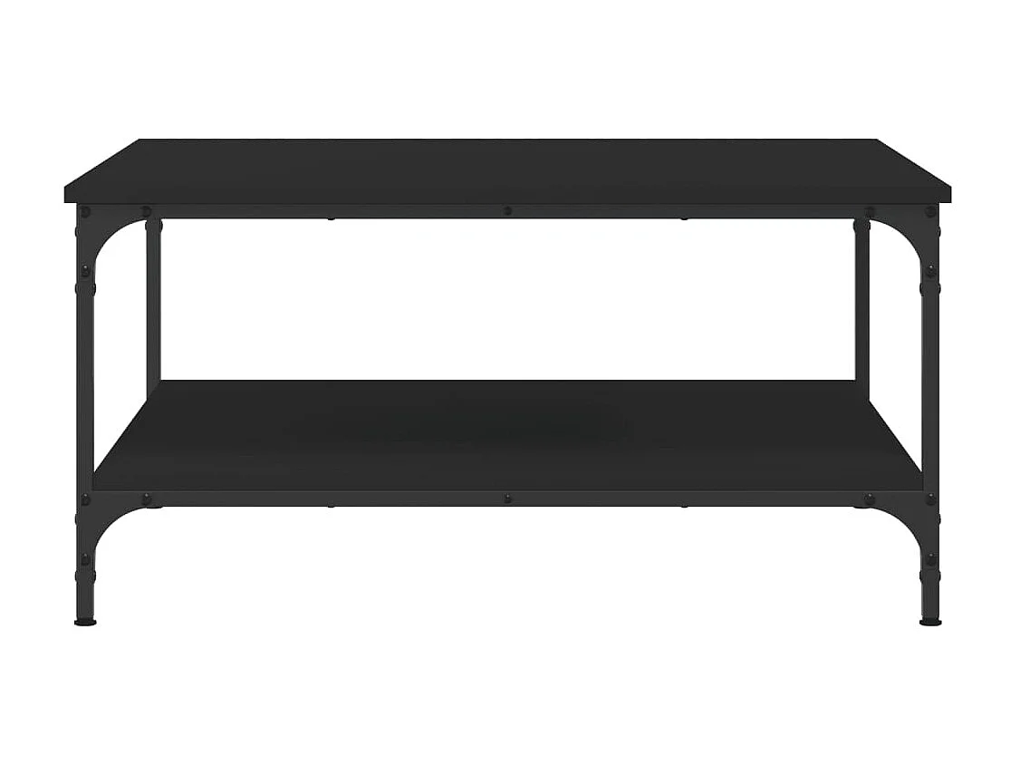 Table basse salon-Table d'appoint noir 80x80x40 cm bois d'ingénierie SHL20786