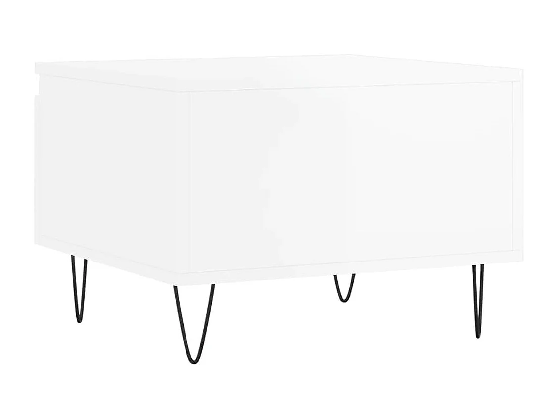 Mesa de centro | Mesa auxiliar madera maciza de mango negra 80x50x40 cm SHL4895