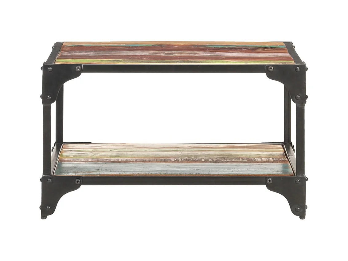 Mesa de centro | Mesa de café | Mesa auxiliar Roble Negro 68x38x50 cm Madera contrachapada SHL4762