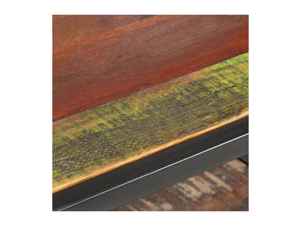 Mesa de centro | Mesa de café | Mesa auxiliar Roble Negro 68x38x50 cm Madera contrachapada SHL4762