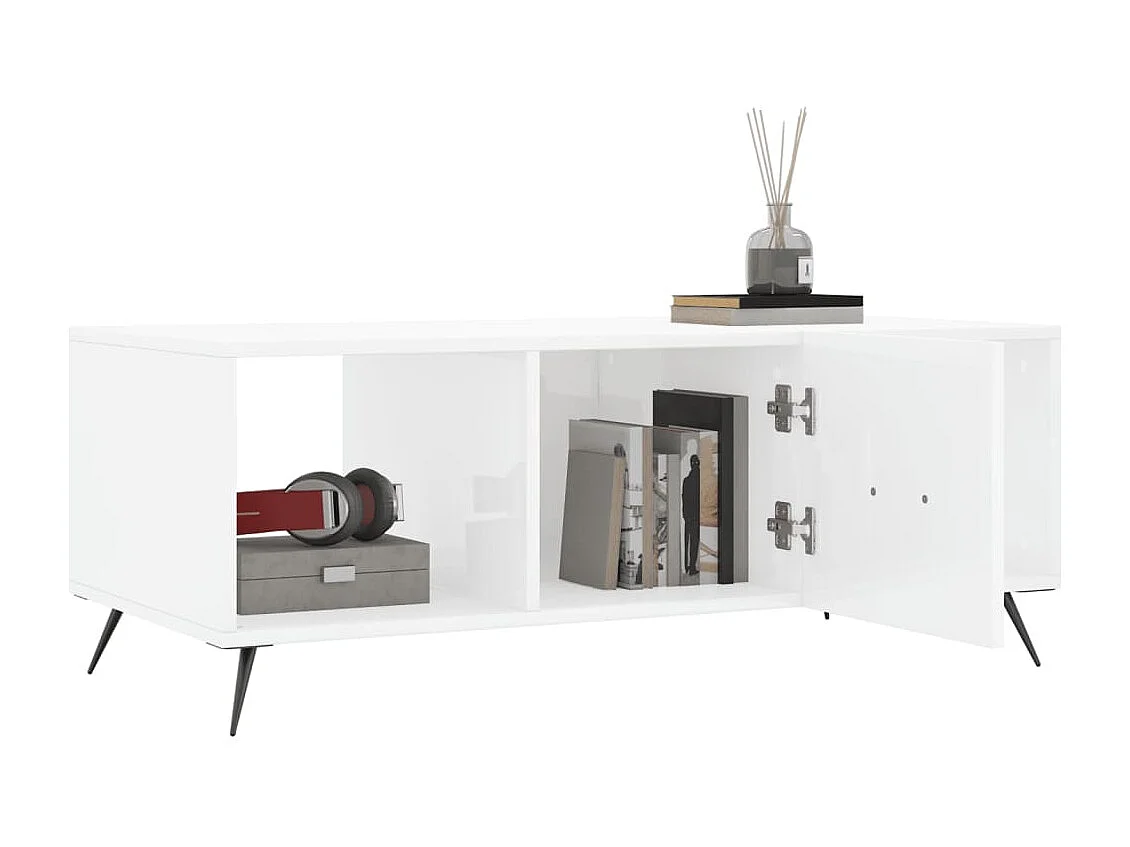 Mesa de centro | Mesa auxiliar madera de ingeniería negro 60x60x30 cm SHL907