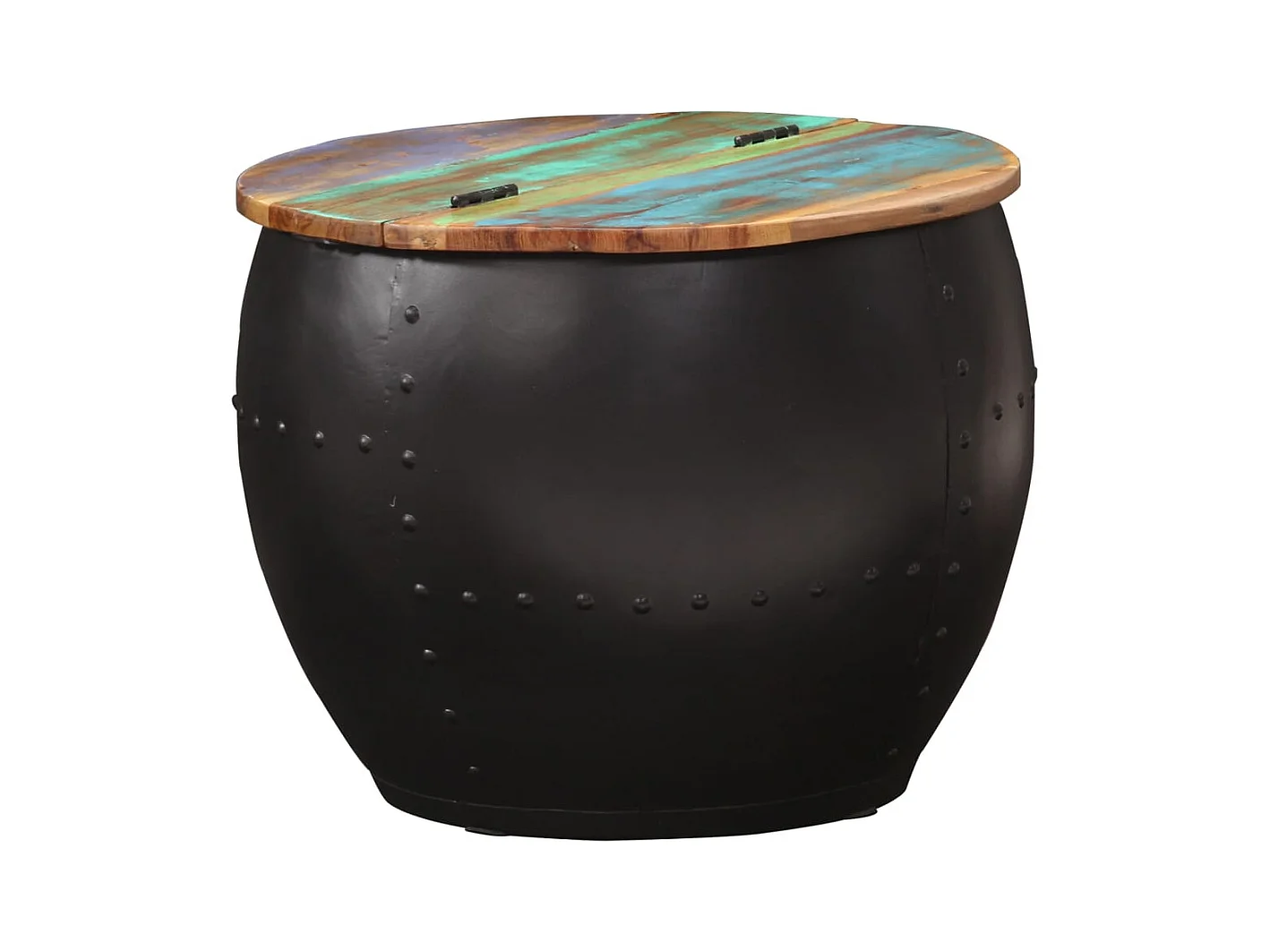 Mesa de centro | Mesa de café | Mesa auxiliar Roble artisan 80x80x31 cm Madera contrachapada SHL3489