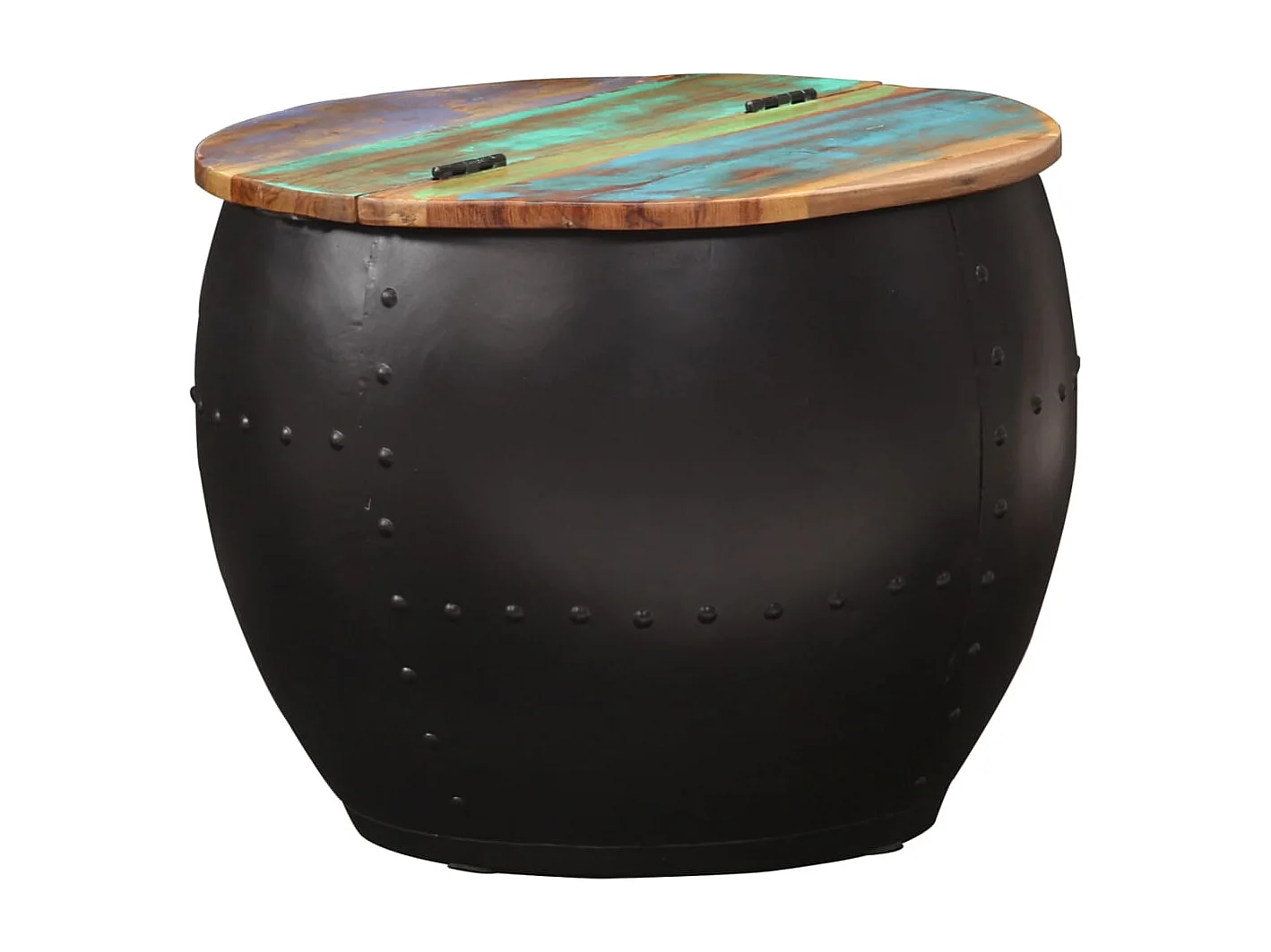 Mesa de centro | Mesa de café | Mesa auxiliar Roble artisan 80x80x31 cm Madera contrachapada SHL3489