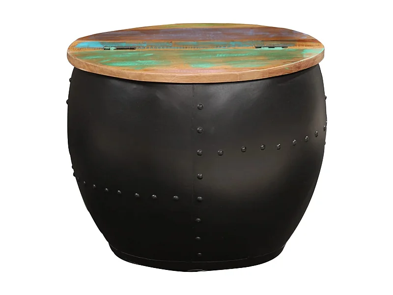 Table basse salon-Table d'appoint 53x43 cm Bois de récupération massif SHL38741