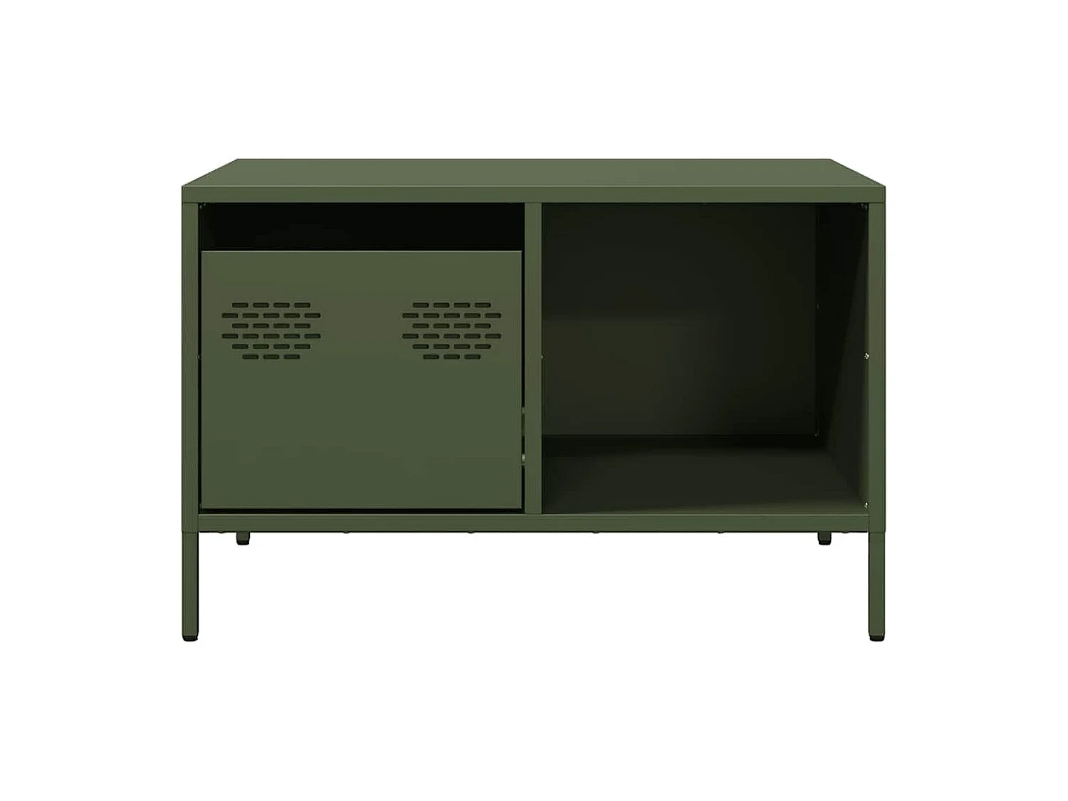 Mesa de centro-Mesa auxiliar madera maciza mango y contrachapada 80x50x40 cm SHL3864