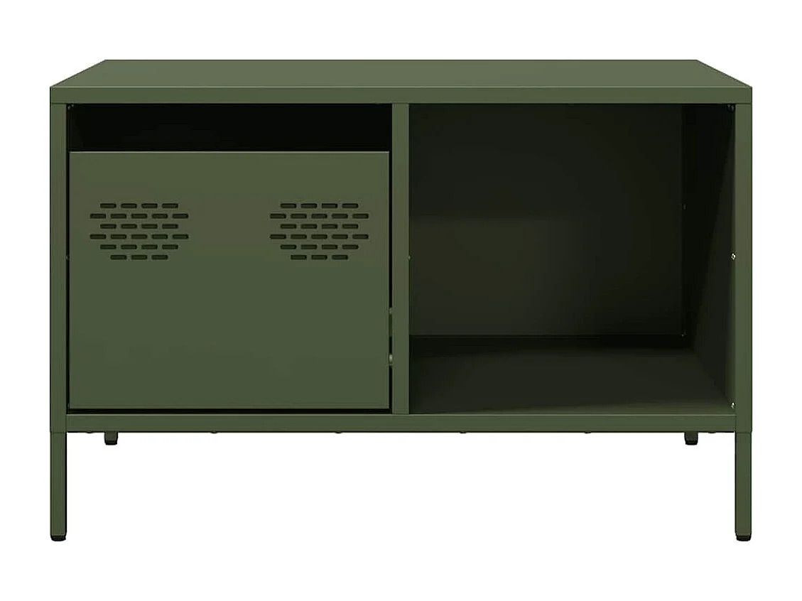 Mesa de centro-Mesa auxiliar madera maciza mango y contrachapada 80x50x40 cm SHL3864