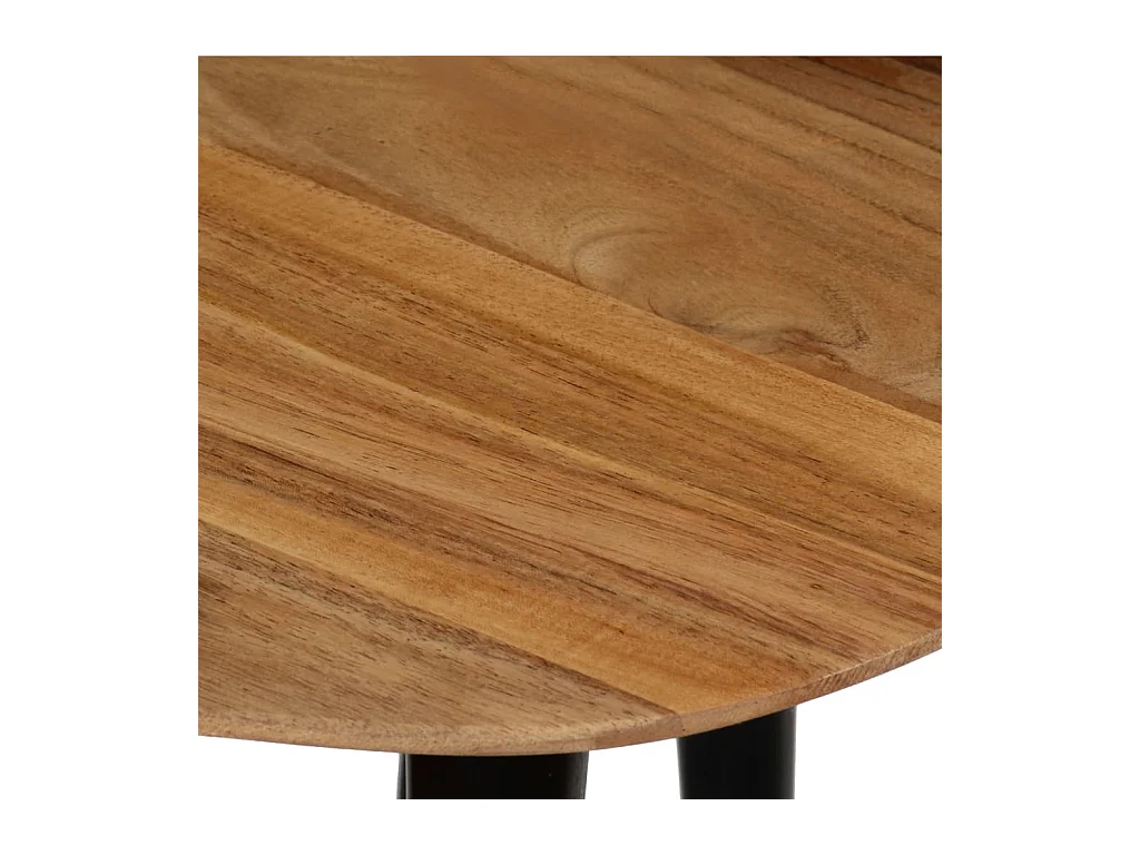 Conjunto de mesas de centro 3 pcs madeira de acácia maciça