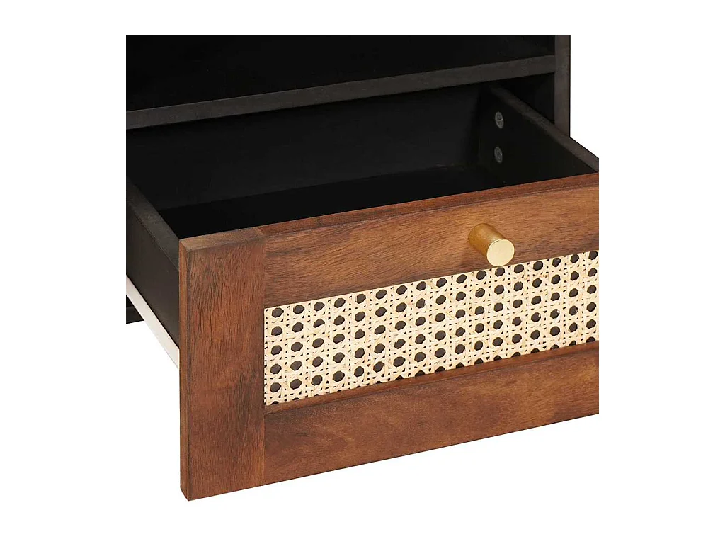 Mesas de centro | Mesa auxiliar apilables y tapa de vidrio 2 pzas acero negro SHL4696