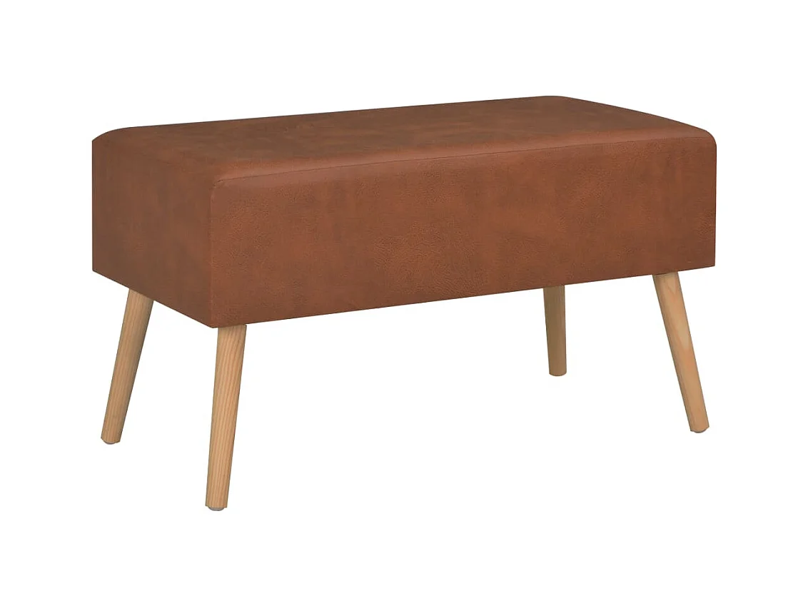 Table basse salon-Table d'appoint Marron 80x40x46 cm Similicuir SHL23598