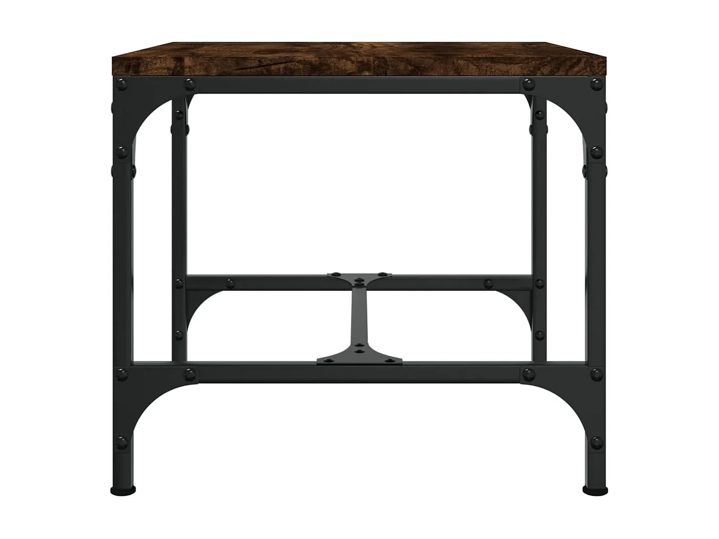 Table basse salon-Table d'appoint 2 pièces Chêne fumé 40x40x35 cm Bois d'ingénierie SHL880