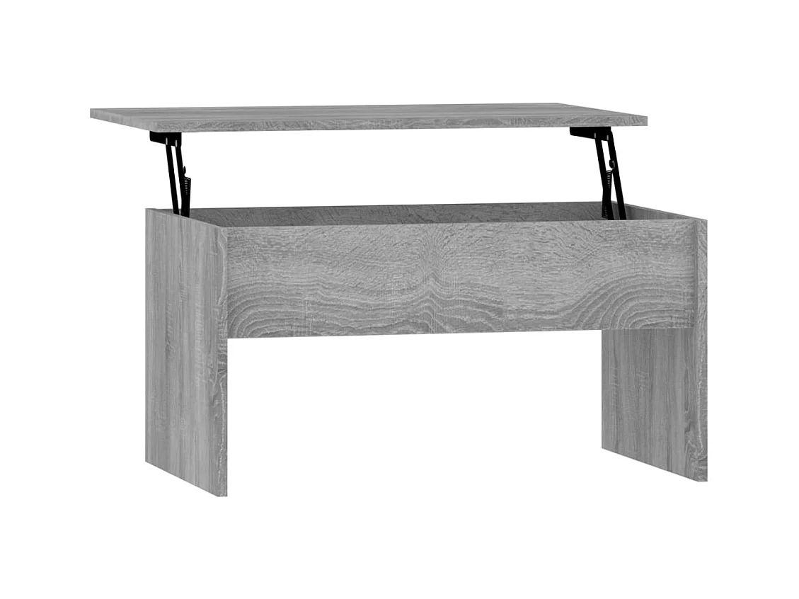 Table basse salon-Table d'appoint Sonoma gris 80x50,5x41,5 cm Bois d'ingénierie SHL34320