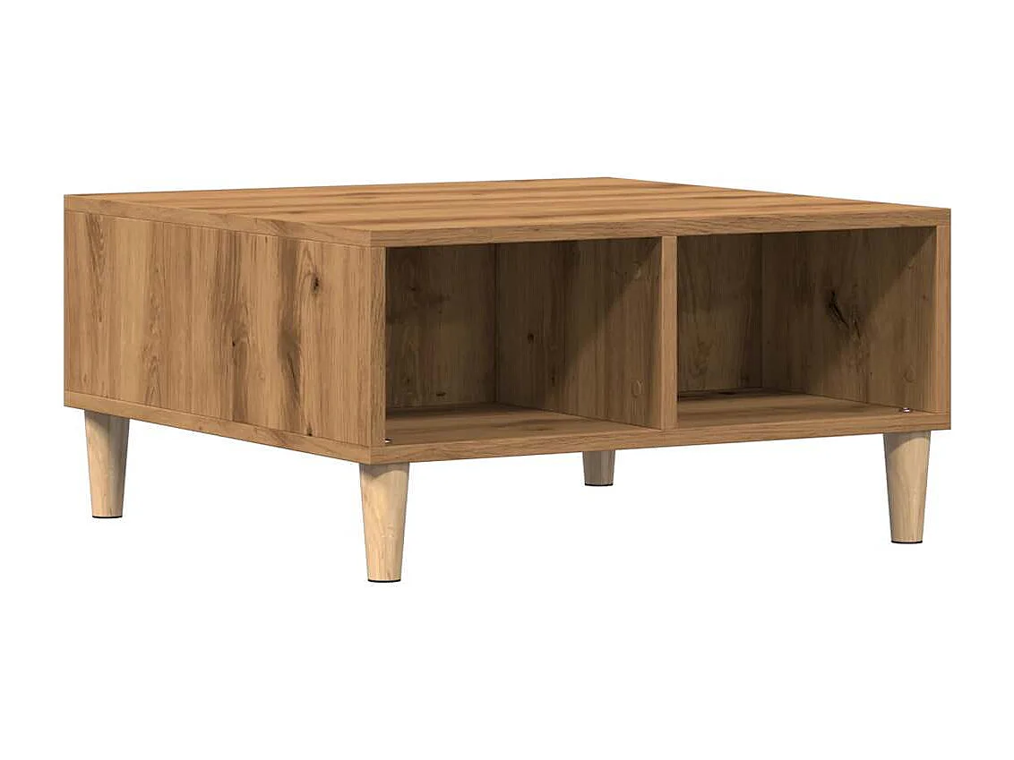 Couchtisch-Wohnzimmertisch-Beistelltische Artisan-Eiche 60x60x30 cm Holzwerkstoff SHL67596