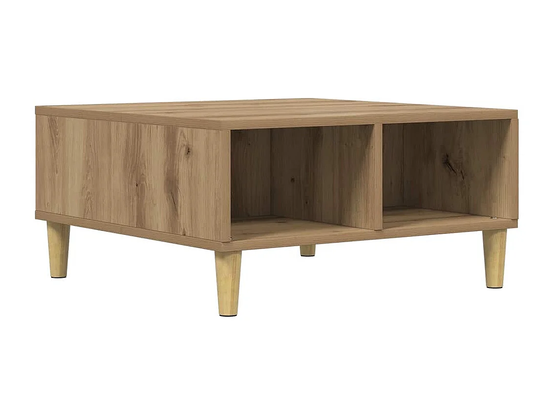 Couchtisch-Wohnzimmertisch-Beistelltische Artisan-Eiche 60x60x30 cm Holzwerkstoff SHL67596