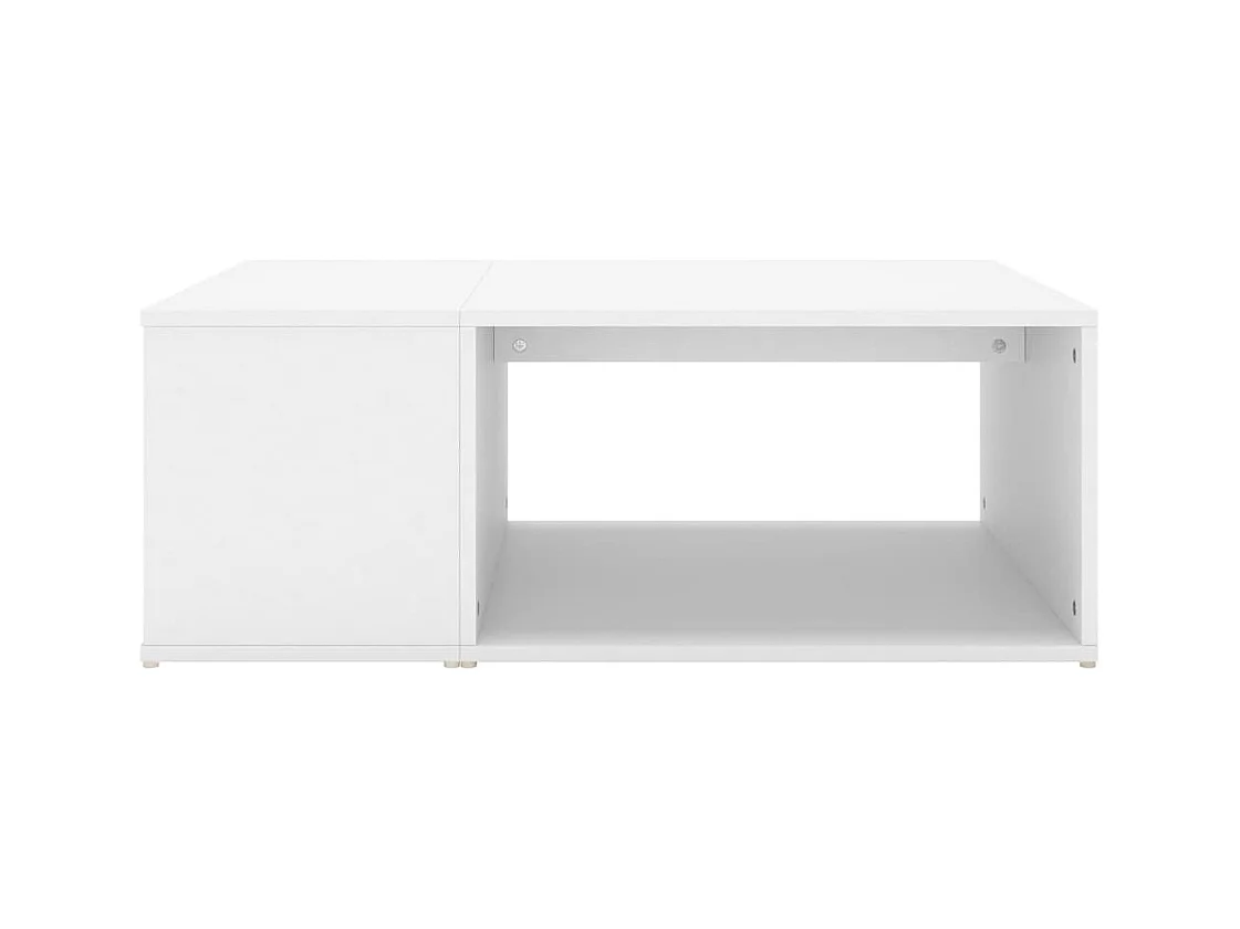 Mesa de centro | Mesa auxiliar de acero y tapa vidrio transparente 50x50x41 cm SHL4522