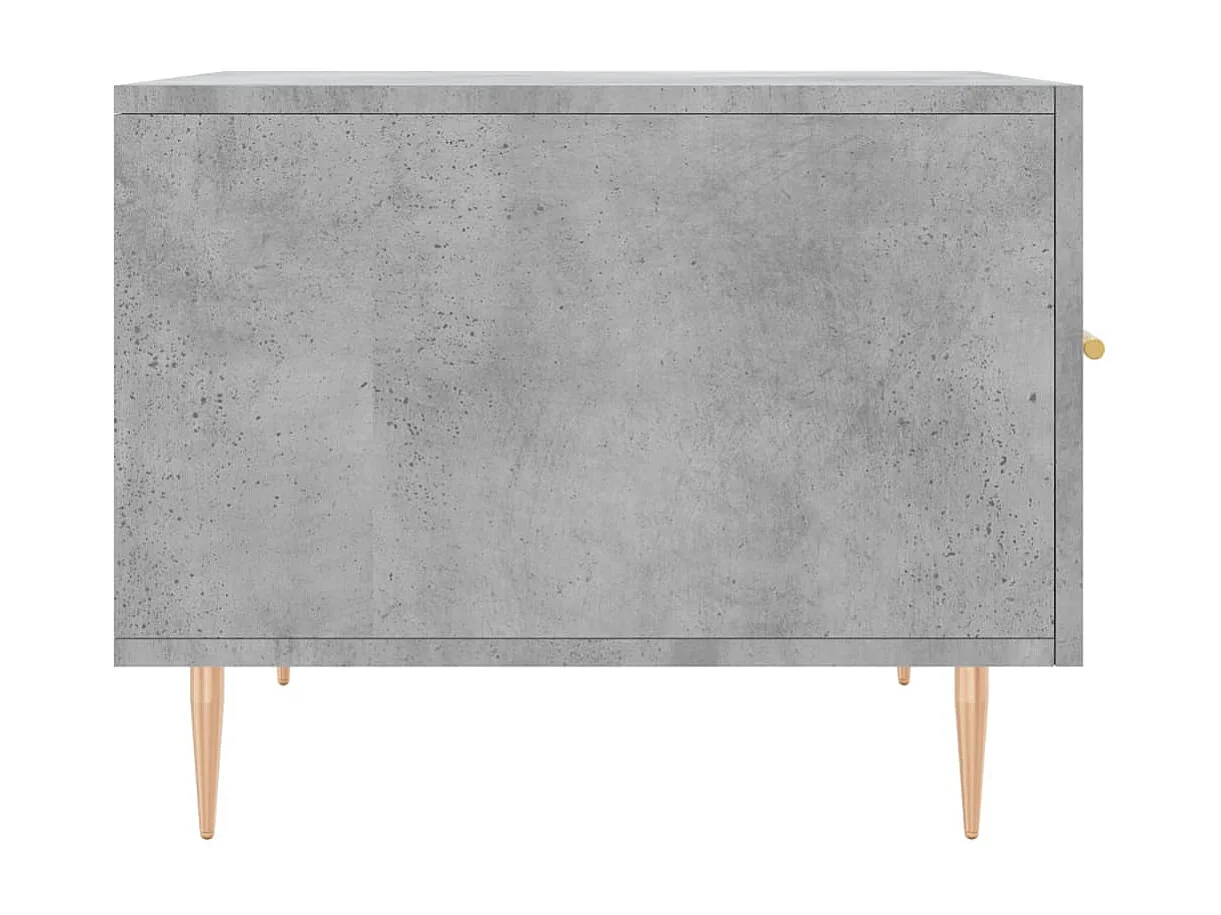 Tavolino Salotto-Tavolino Basso Grigio Cemento 50x50x40 cm Legno Multistrato SHL78397