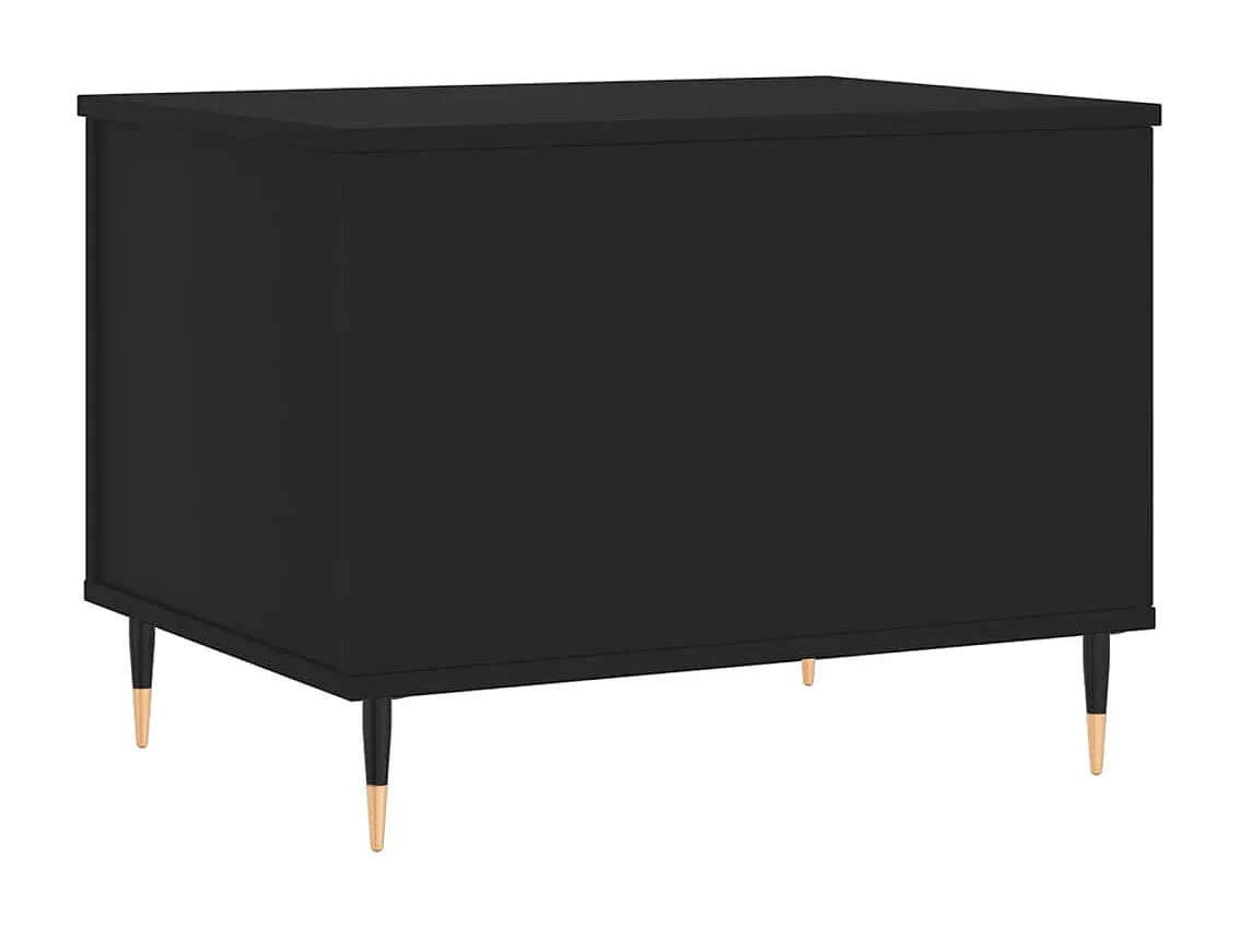 Salontafel | Woonkamertafel | Koffietafel 60x44,5x45 cm bewerkt hout zwart
