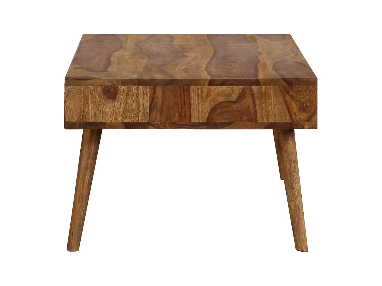 Mesa de centro | Mesa de café | Mesa auxiliar con cajón Marrón y Negro 80x54x40 cm SHL3496