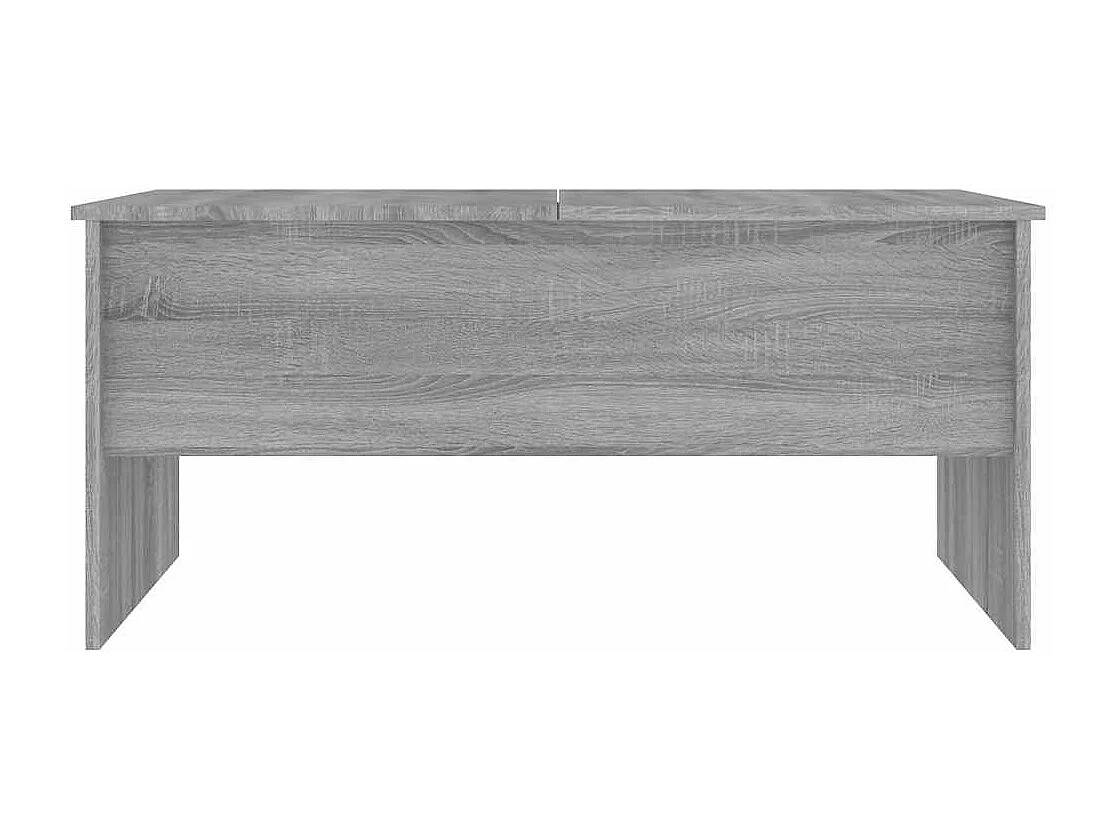Mesa de centro | Mesa de apoio 102x50.5x46.5 cm madeira processada sonoma cinza