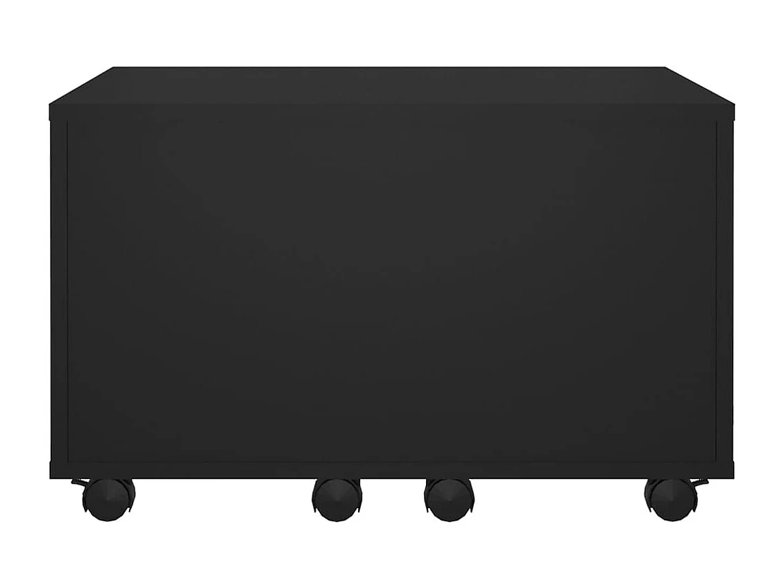 Mesa de centro | Mesa auxiliar con puertas de vidrio roble ahumado 102x50x42 cm SHL3210