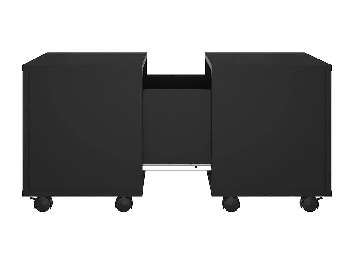 Table basse salon-Table d'appoint noir 60x60x38 cm bois d'ingénierie SHL93513