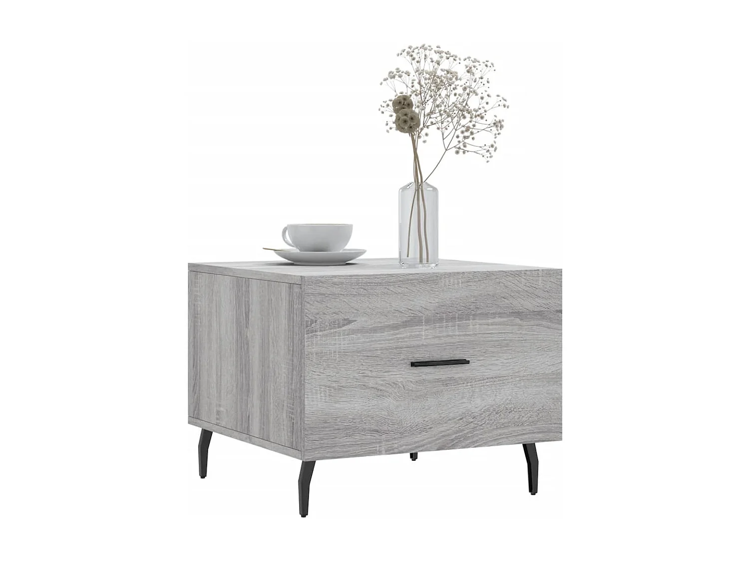 Table basse salon-Table d'appoint Sonoma gris 50x50x40 cm Bois d'ingénierie SHL94279