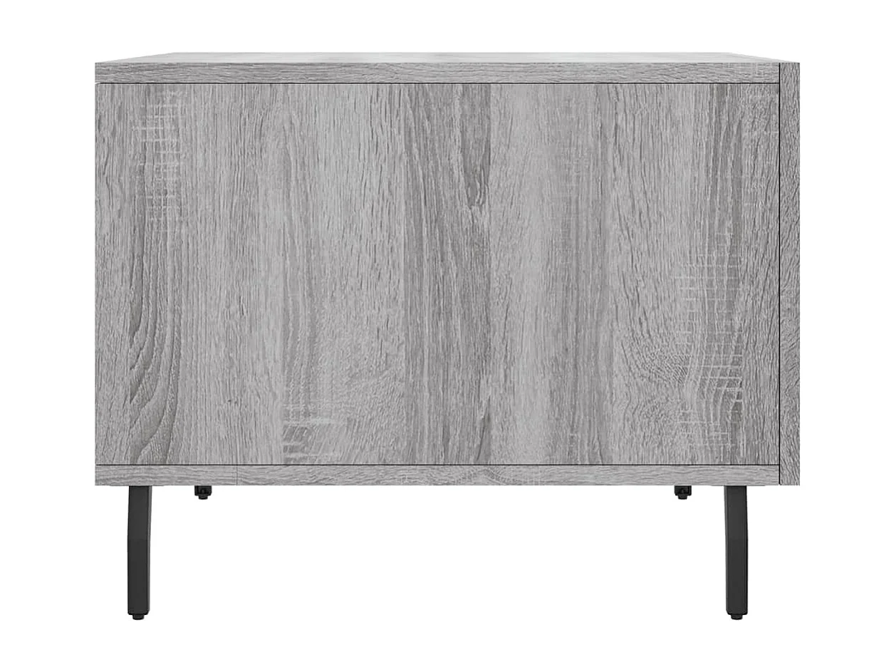 Table basse salon-Table d'appoint Sonoma gris 50x50x40 cm Bois d'ingénierie SHL94279