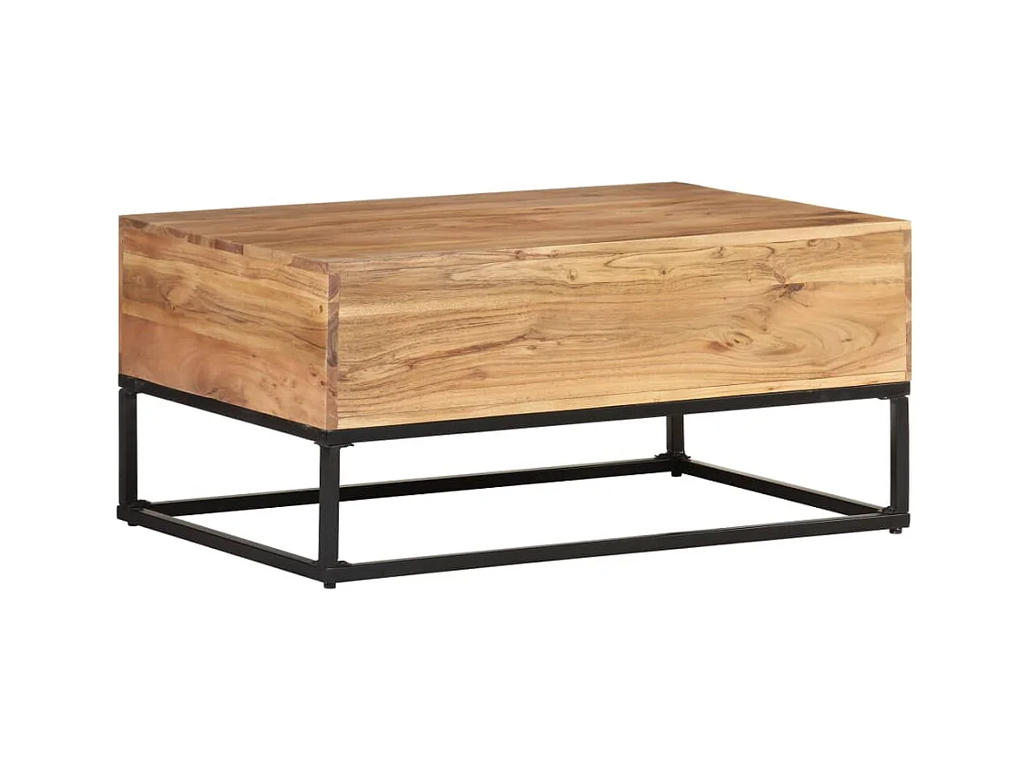 Mesa de centro | Mesa auxiliar 2 uds madera ingeniería blanco brillo 50x50x40cm SHL2595