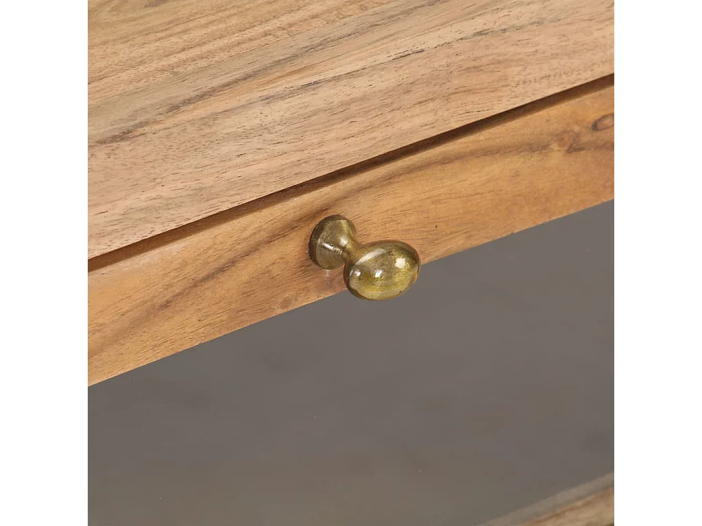 Mesa de centro | Mesa auxiliar 2 uds madera ingeniería blanco brillo 50x50x40cm SHL2595