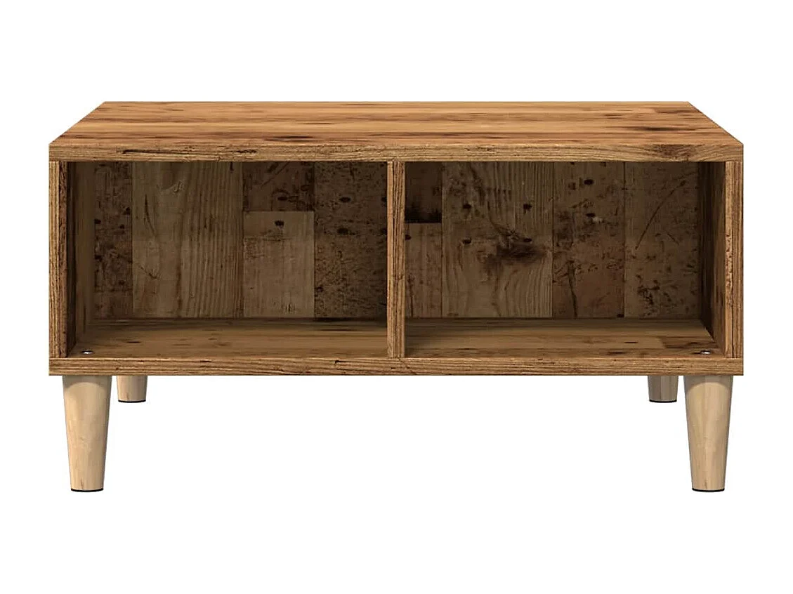 Couchtisch-Wohnzimmertisch-Beistelltische Altholz-Optik 60x60x30 cm Holzwerkstoff SHL53270