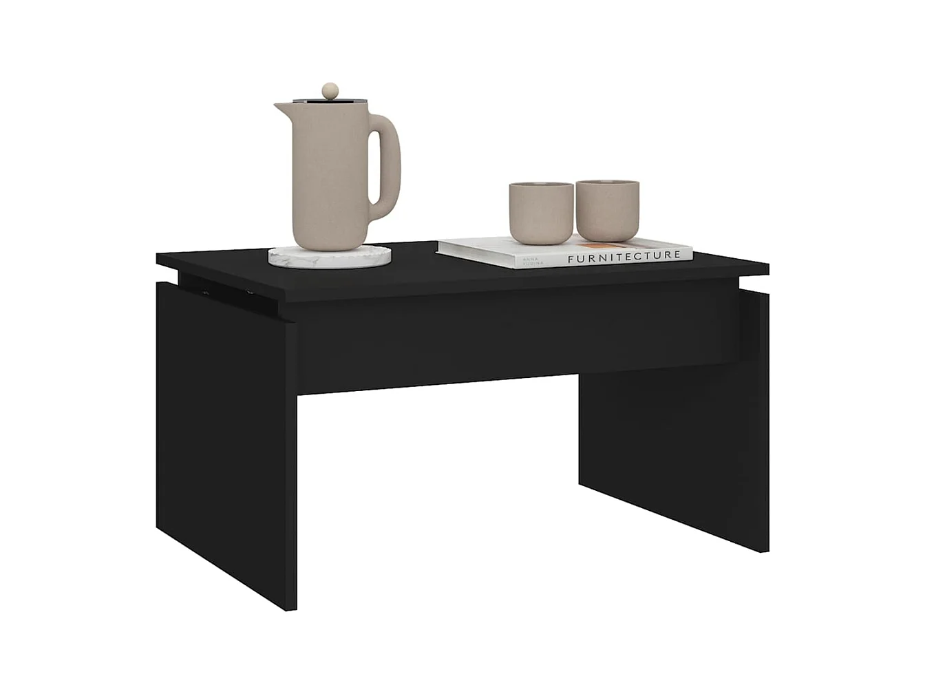 Mesa de centro | Mesa auxiliar de madera de ingeniería marrón roble 80x50x50 cm SHL1376