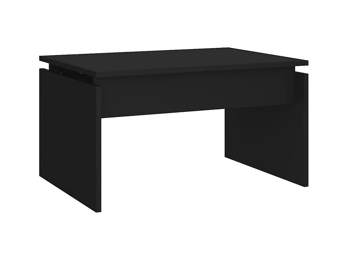 Table basse salon-Table d'appoint noir 68x50x38 cm bois d'ingénierie SHL66586