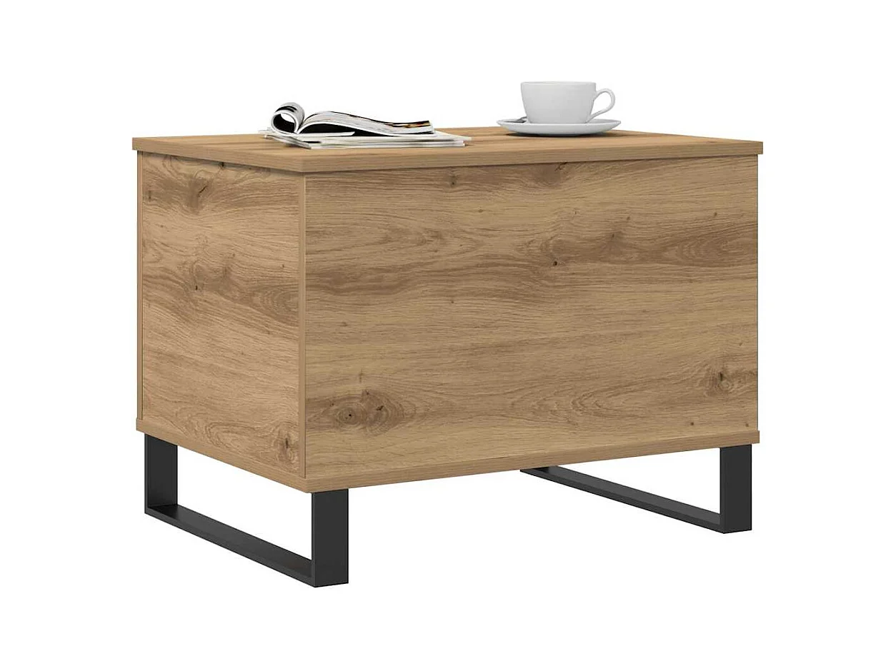 Mesa de centro-Mesa auxiliar vintage con almacenaje madera reciclada SHL779955