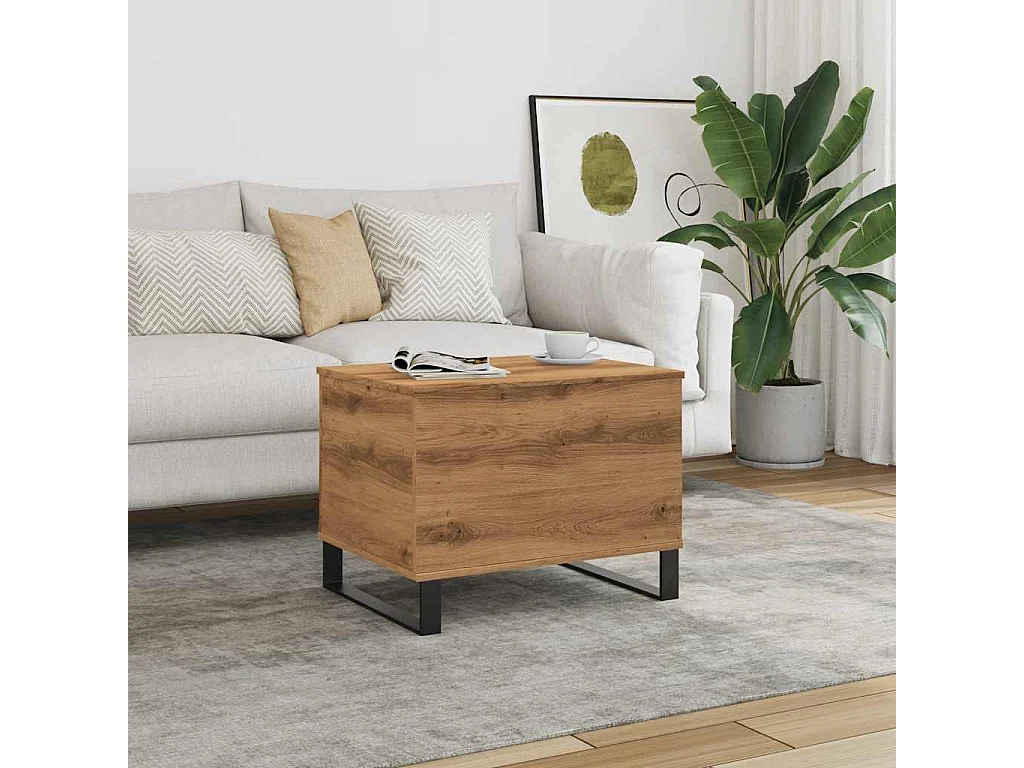 Couchtisch-Wohnzimmertisch-Beistelltische Artisan-Eiche 60x44,5x45 cm Holzwerkstoff SHL4180