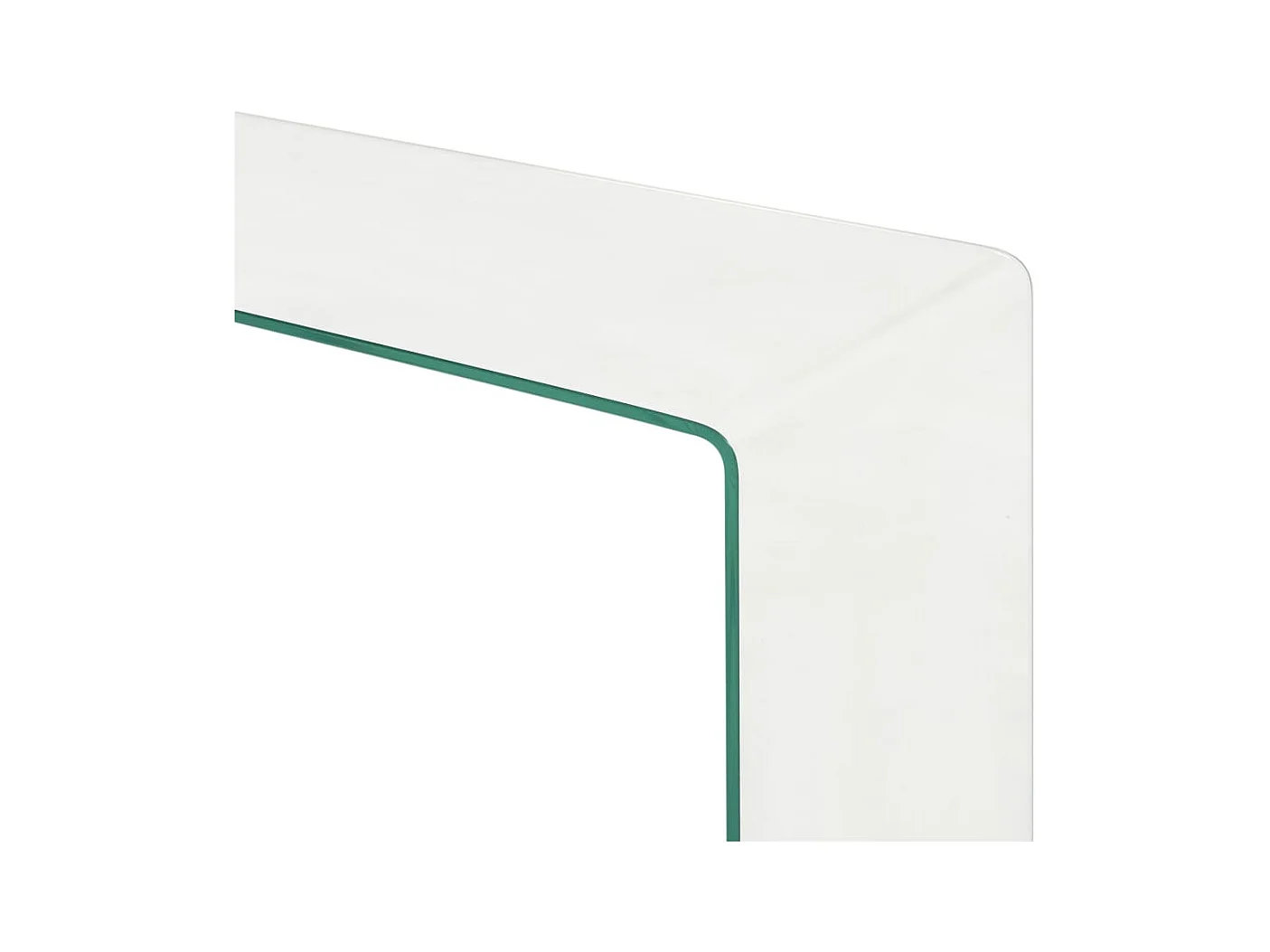 Ensemble de Table basse salon 2 pièces 90x30x20/110x30x40cm Verre trempé SHL2455