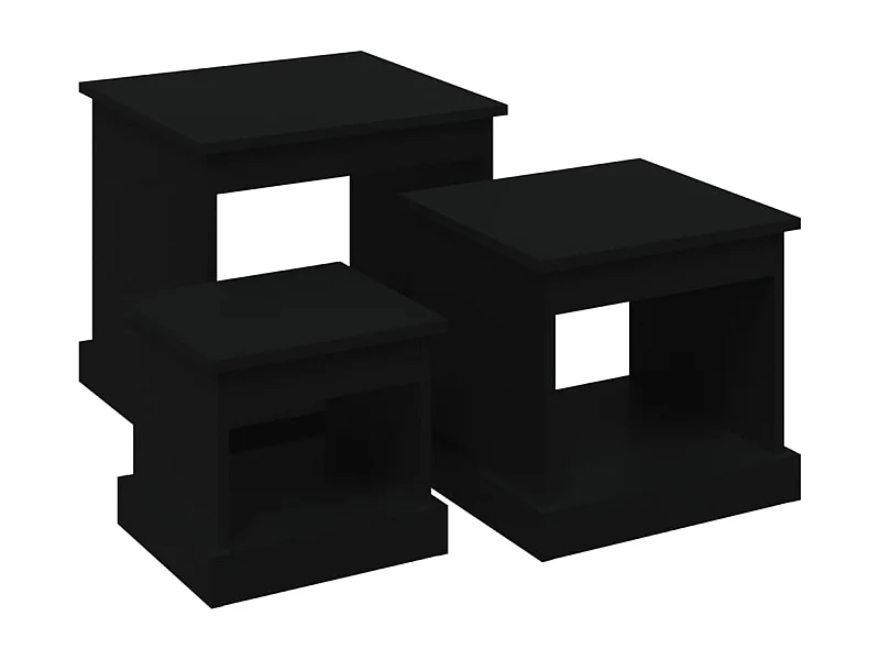 Mesa de centro | Mesa auxiliar madera contrachapada madera envejecida SHL3539