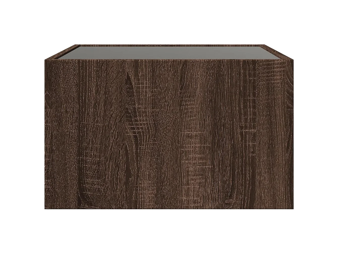 Couchtisch mit Infinity-LED | Beistelltische | Sofatisch Braun Eichen-Optik 50x50x30 cm SHL55395