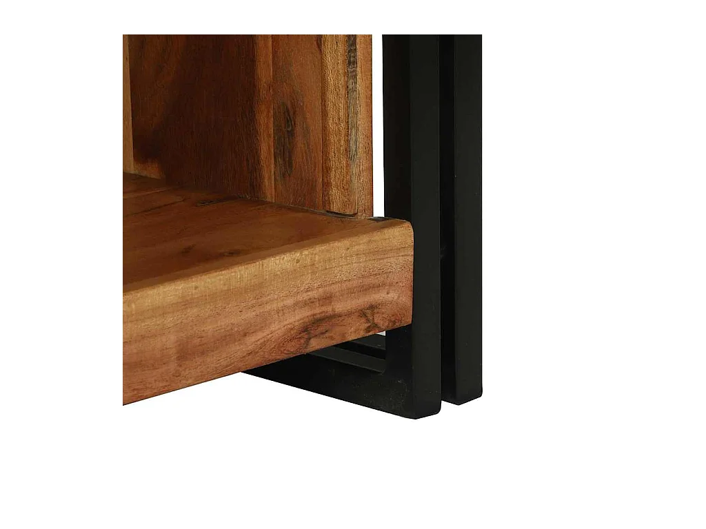 Set de dos mesas de centro apilables vidrio templado claro SHL807