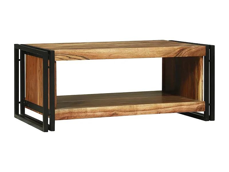 Table basse salon-Table d'appoint 90x50x38 cm Bois Massif Acacia SHL53090