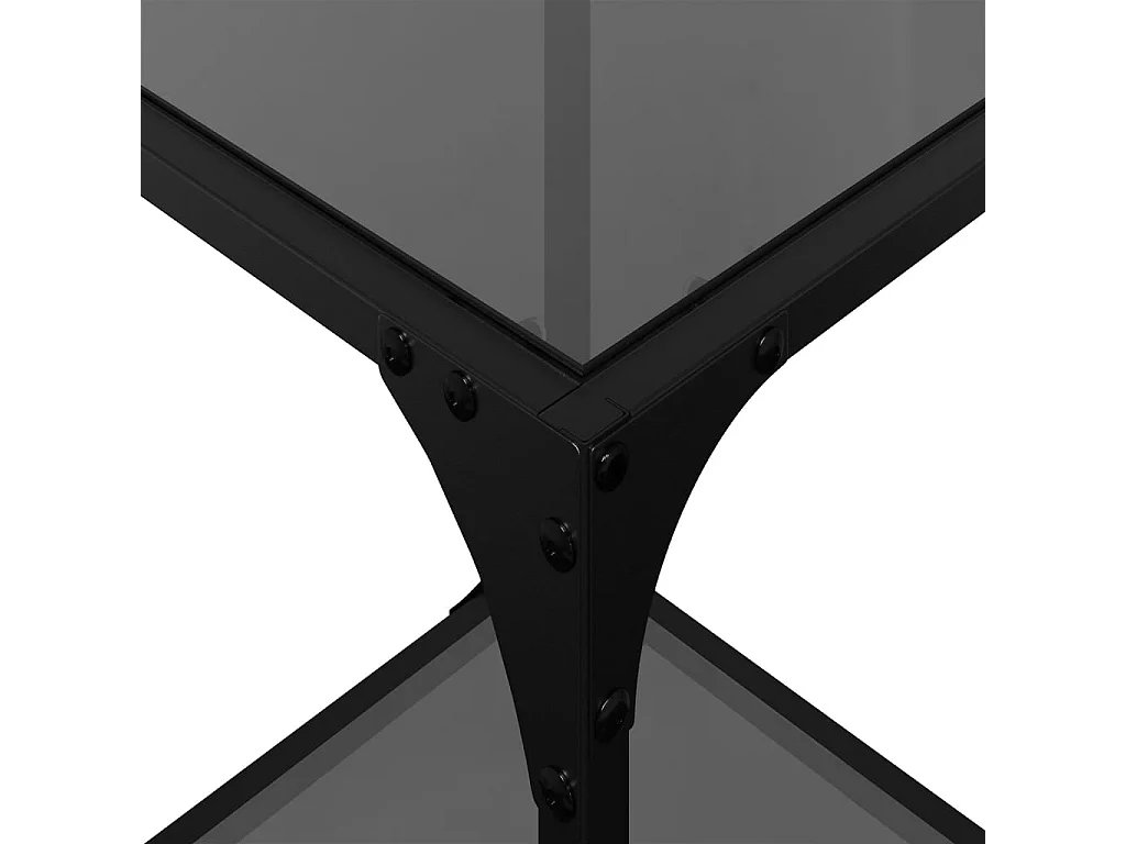 Mesa de centro-Mesa auxiliar de vidrio con diseño exclusivo blanca SHL135601