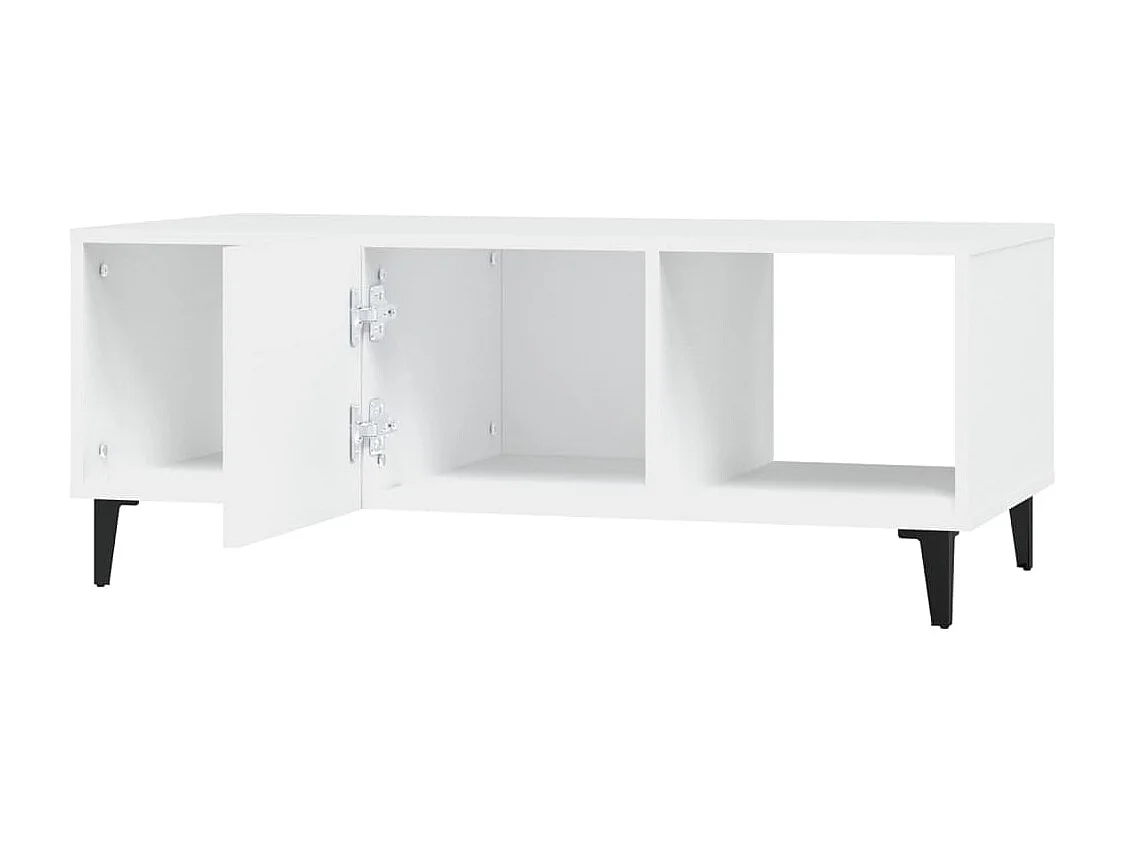 Mesa de centro | Mesa auxiliar madera contrachapada blanca 90x49x45 cm SHL2769