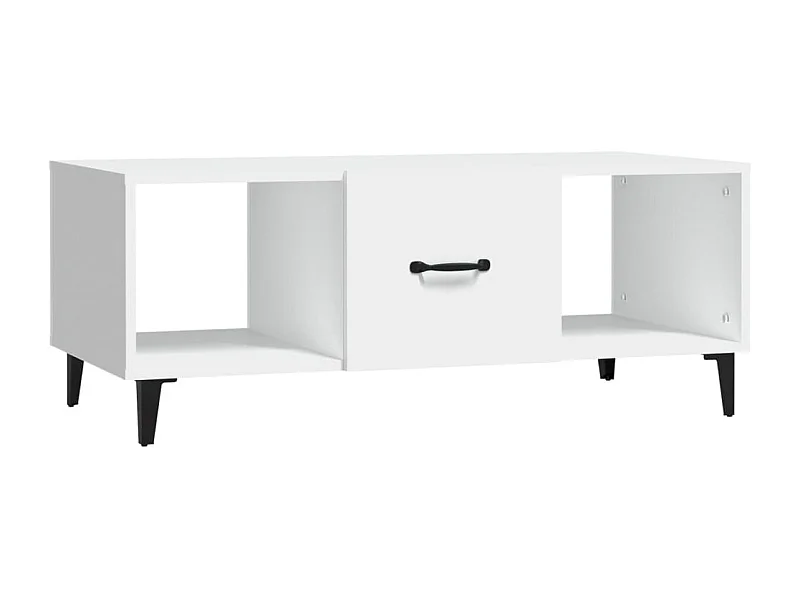 Table basse salon-Table d'appoint Blanc 102x50x40 cm Bois d'ingénierie SHL50535