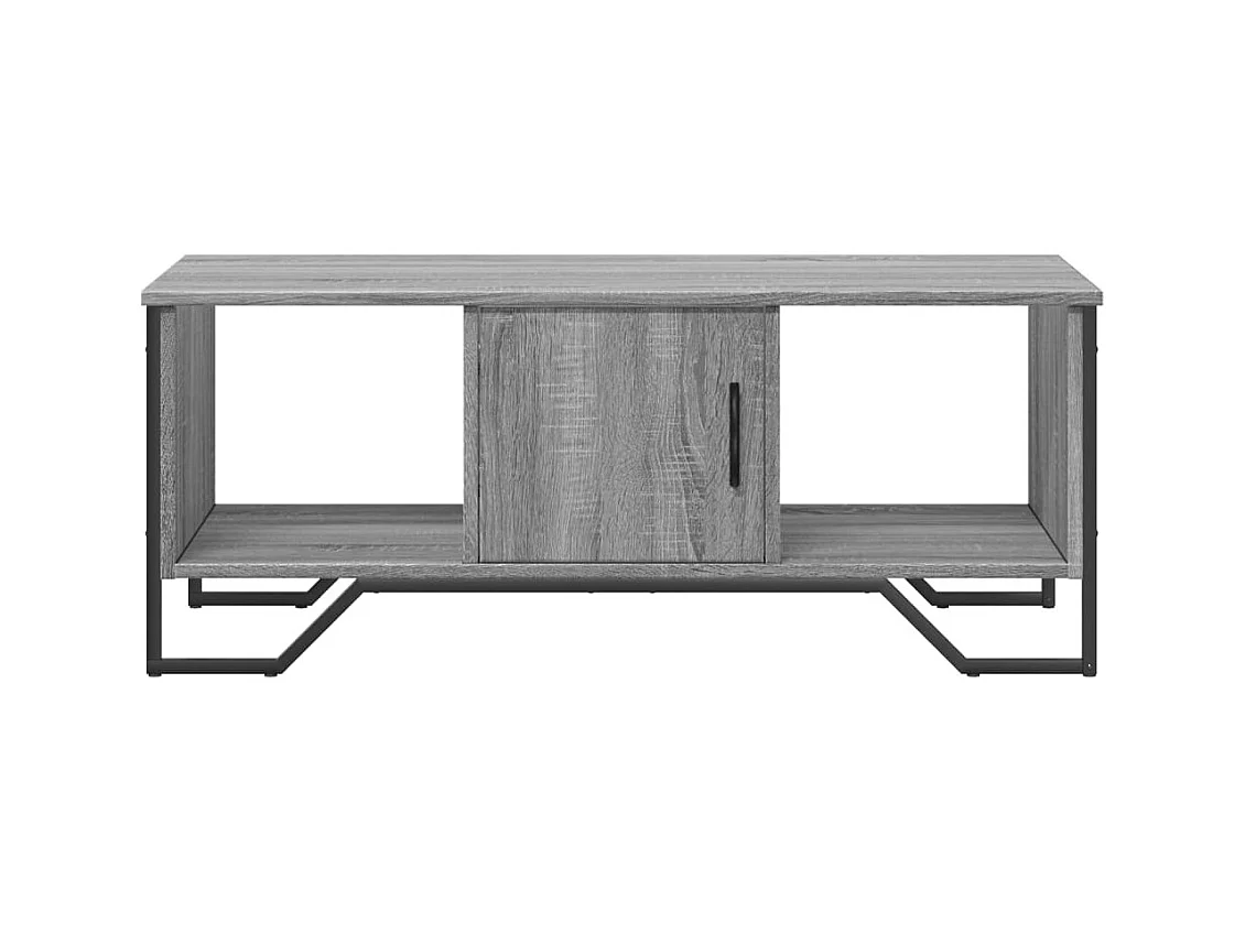 Mesa de centro-Mesa auxiliar madera maciza de pino blanco 100x101x40,5 cm SHL375293