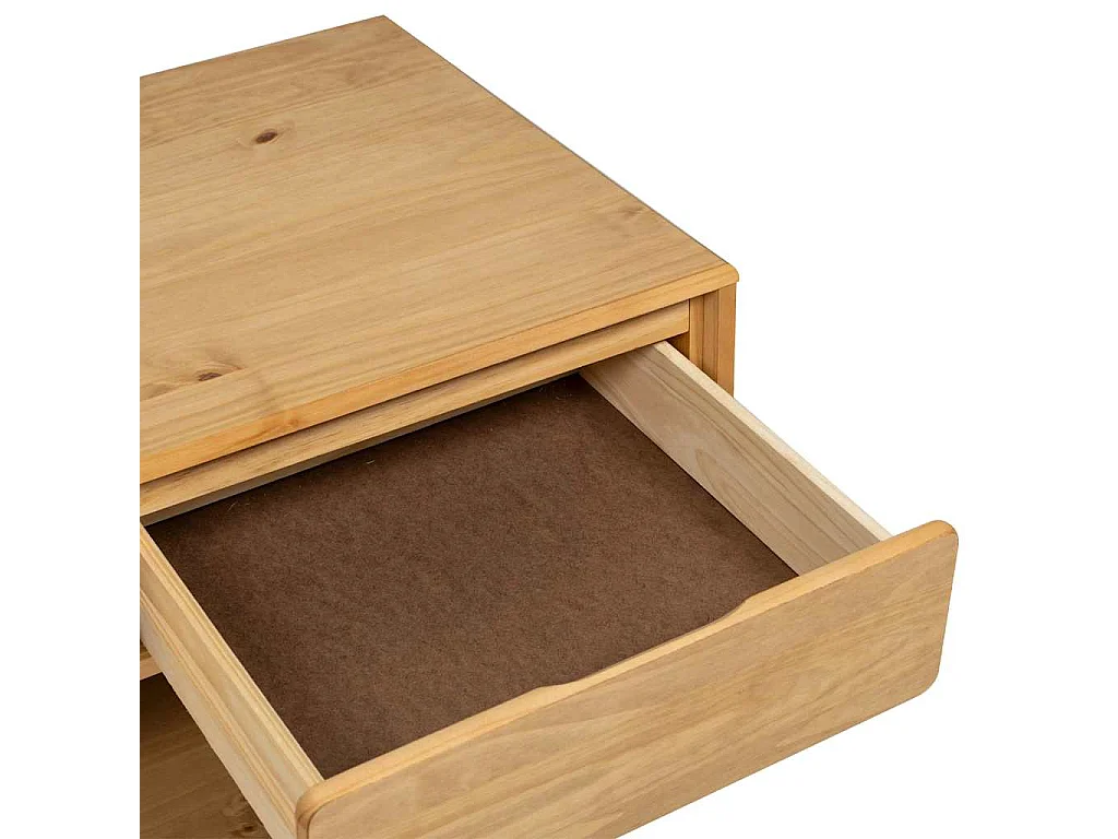 Couchtisch-Sofatisch-Beistelltische SAUDA Eiche-Optik 99x55x45 cm Massivholz Kiefer SHL71919