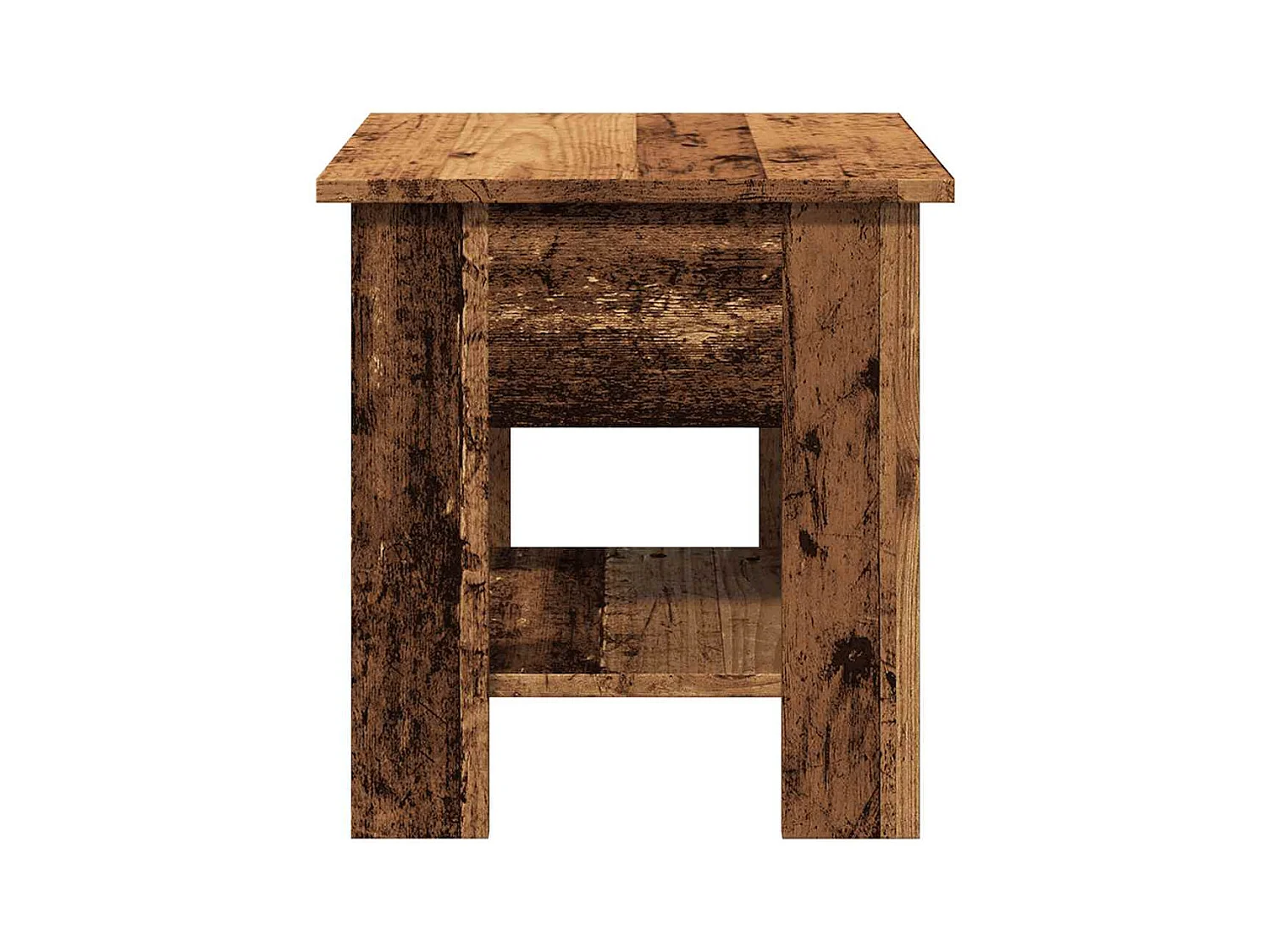 Mesa de centro-Mesa auxiliar plateada acero inoxidable y vidrio templado SHL4948