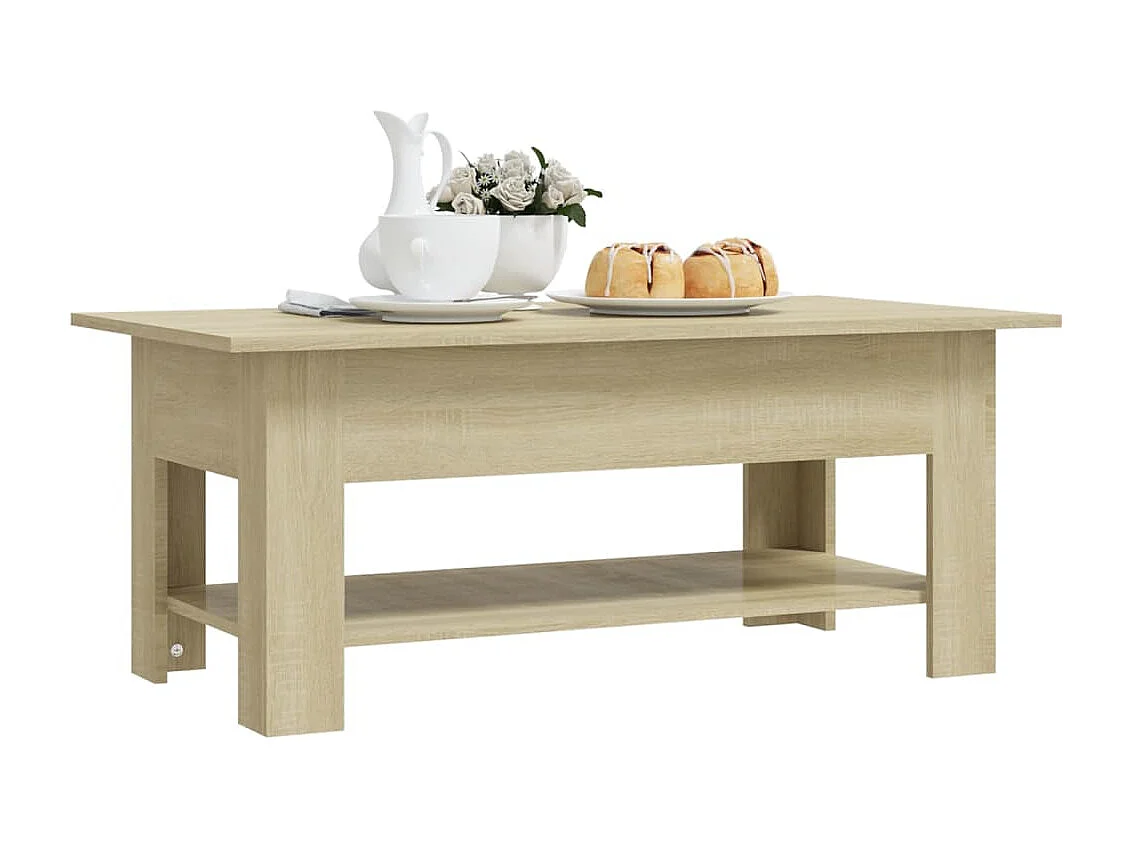 Mesa de centro | Mesa auxiliar de madera maciza de pino gris Ø 45x40 cm SHL4188