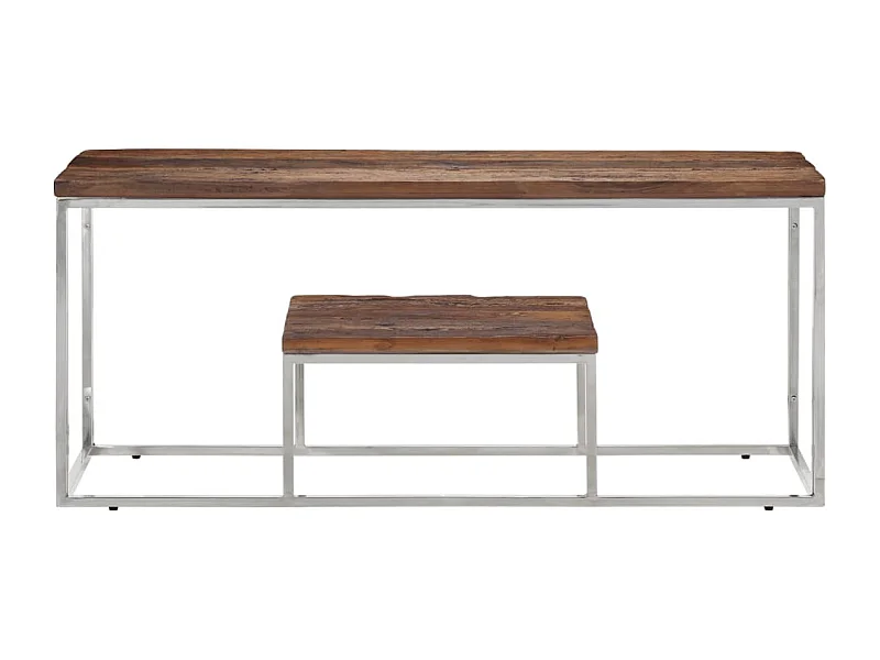 Mesa de centro | Mesa auxiliar con Infinity LED gris hormigón 90x50x50 cm SHL2376